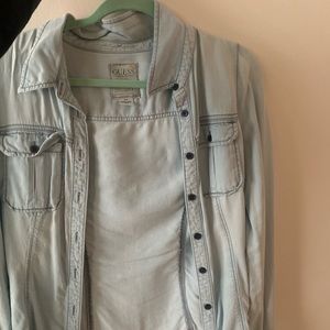 Guess jean cardigan